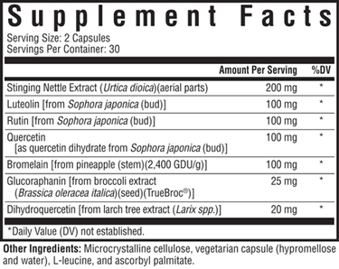 HistaminX 60 Capsules Seeking Health Supplement - Conners Clinic